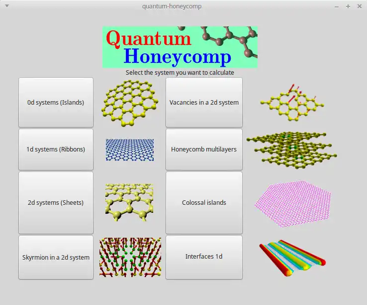 Scarica lo strumento web o l'app web Quantum Honeycomp