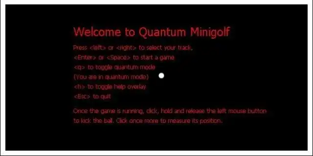 Download web tool or web app Quantum Minigolf
