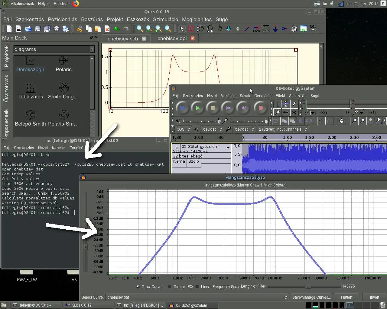 Download webtool of webapp qucs2EQ om online in Linux te draaien