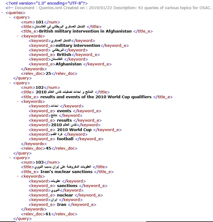 Baixe a ferramenta da web ou o aplicativo da web Queries-for-Arabic-OSAC-Corpus