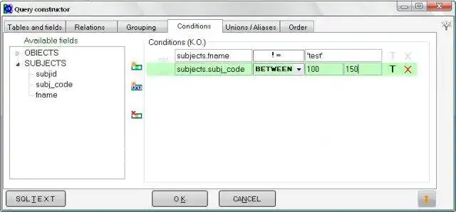 Download web tool or web app Query constructor