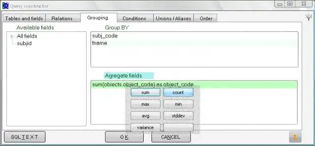 Download web tool or web app Query constructor
