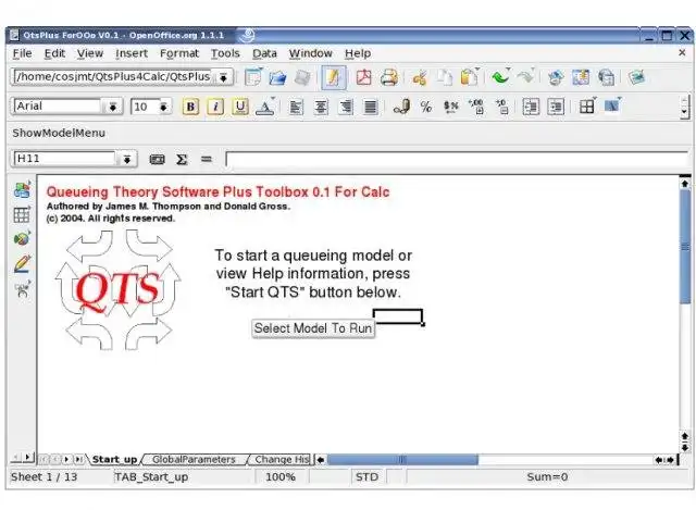 Unduh alat web atau aplikasi web Perangkat Lunak Teori Antrian Untuk Calc