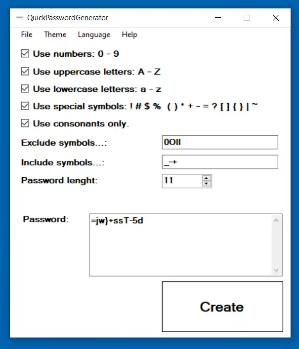 웹 도구 또는 웹 앱 다운로드 QuickPasswordGenerator