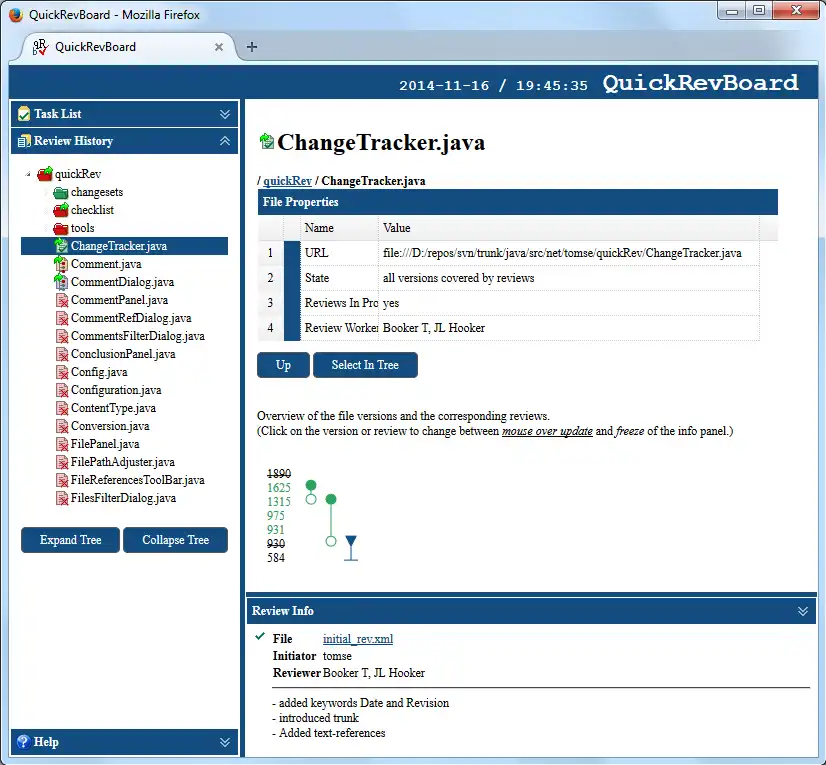 Download web tool or web app QuickRev