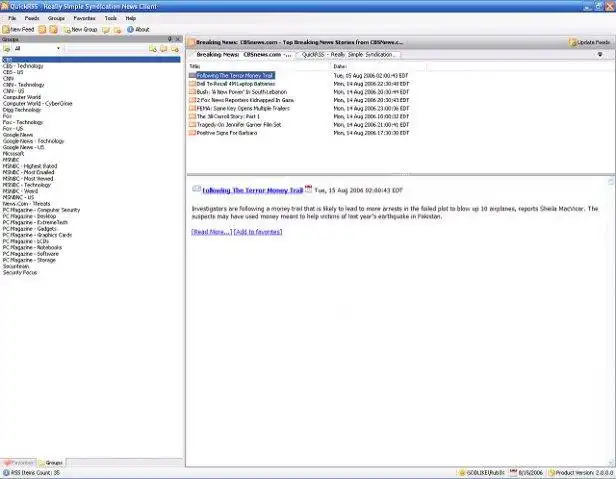 Download web tool or web app QuickRSS