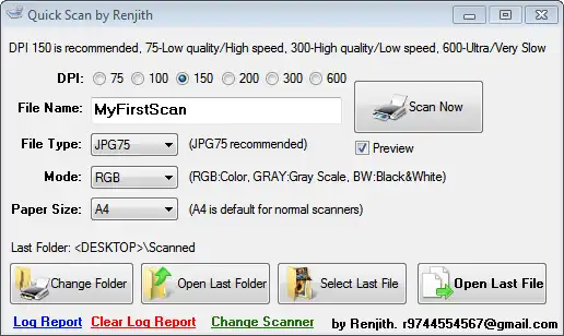 Download web tool or web app Quick_Scan