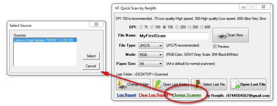 Download web tool or web app Quick_Scan