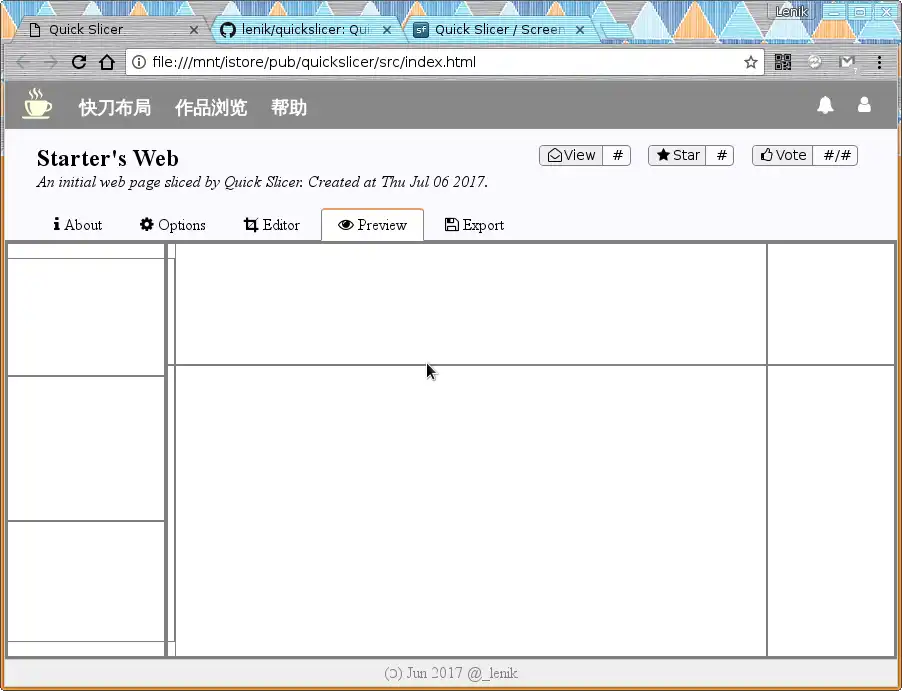 Mag-download ng web tool o web app Quick Slicer