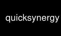 Run quicksynergy in OnWorks free hosting provider over Ubuntu Online, Fedora Online, Windows online emulator or MAC OS online emulator