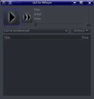 Download web tool or web app QUI for MPlayer