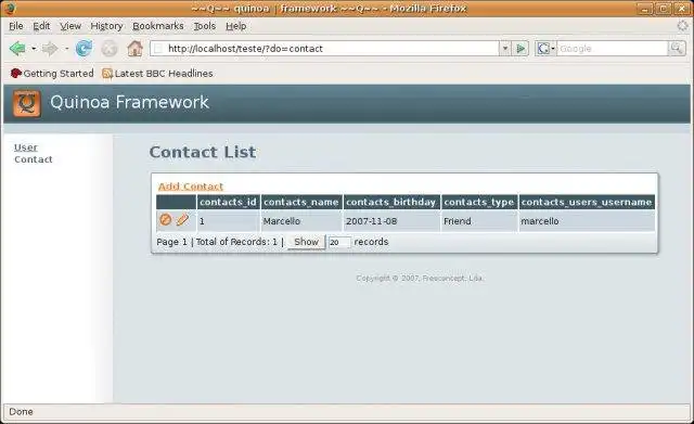 Unduh alat web atau aplikasi web Quinoa Framework