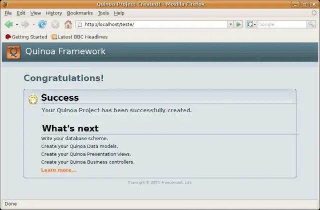 下载网络工具或网络应用程序 Quinoa Framework