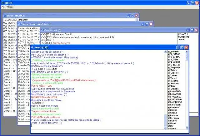 Download web tool or web app QUIrCK, a Quick IRC Client!