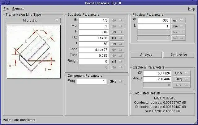 Download webtool of web-app Pretty Universal Circuit Simulator