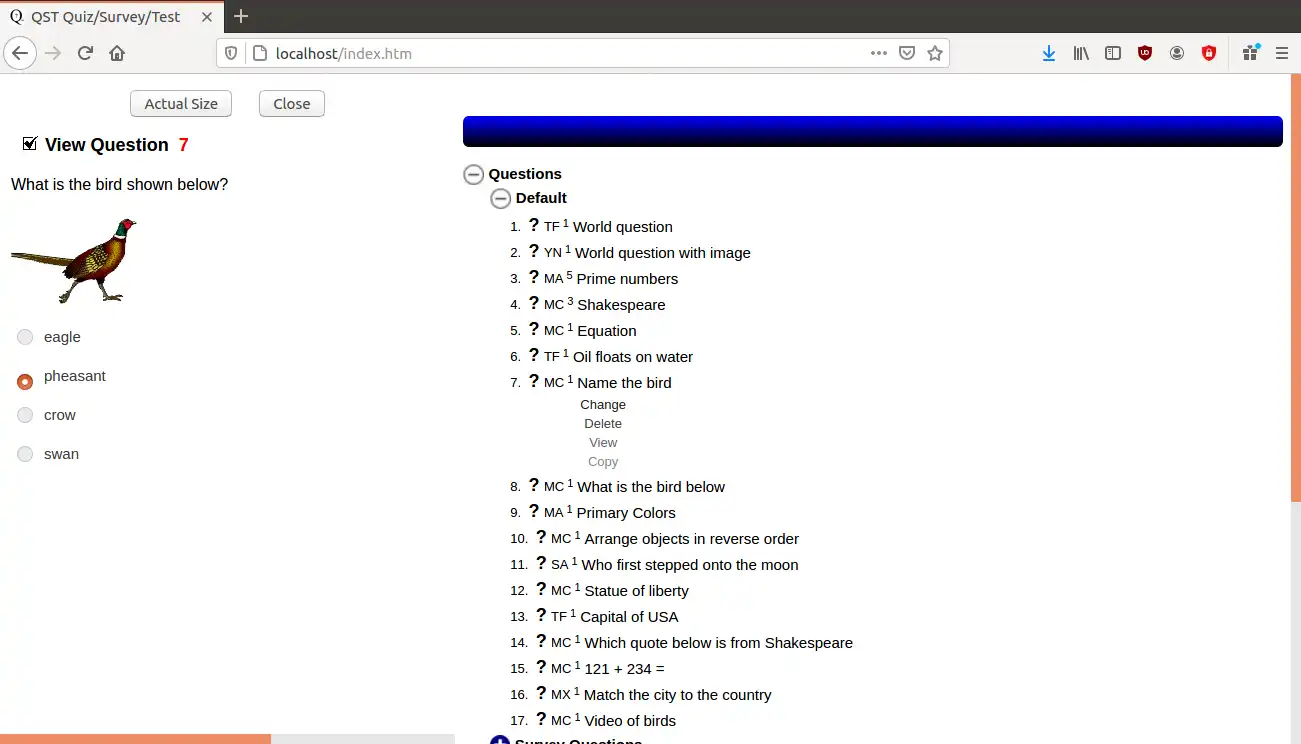Download web tool or web app Quiz/Survey/Test Online 