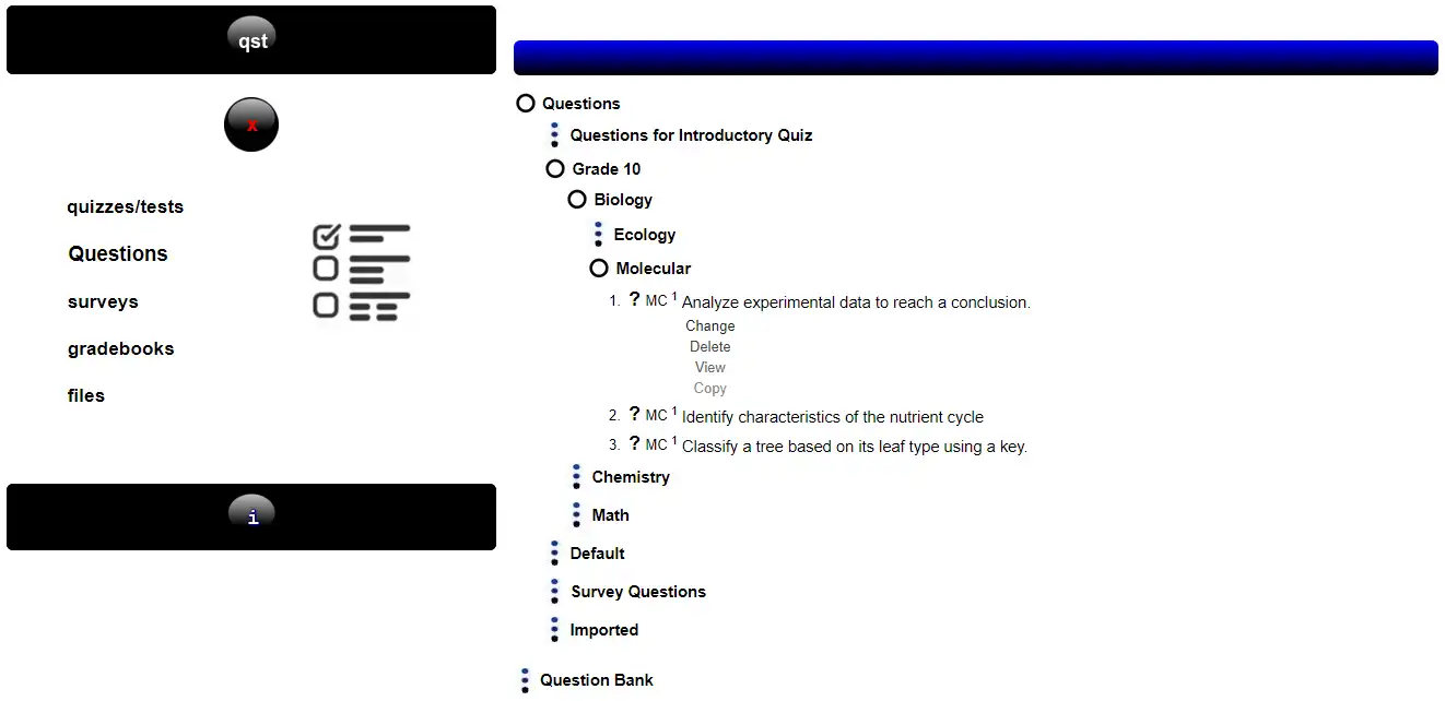 Download web tool or web app Quiz/Survey/Test - QST