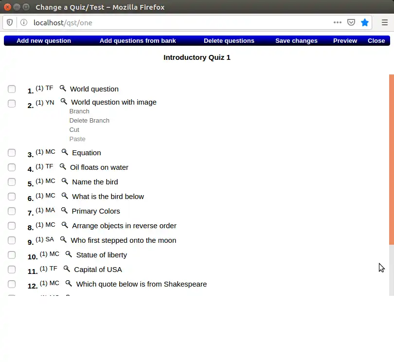 Télécharger l'outil Web ou l'application Web Quiz/Sondage/Test