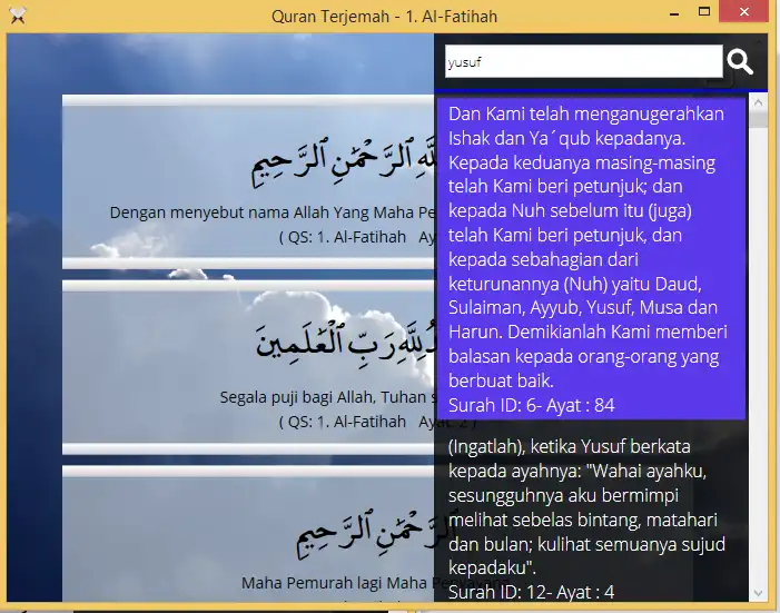 Download webtool of web-app quran-terjemah