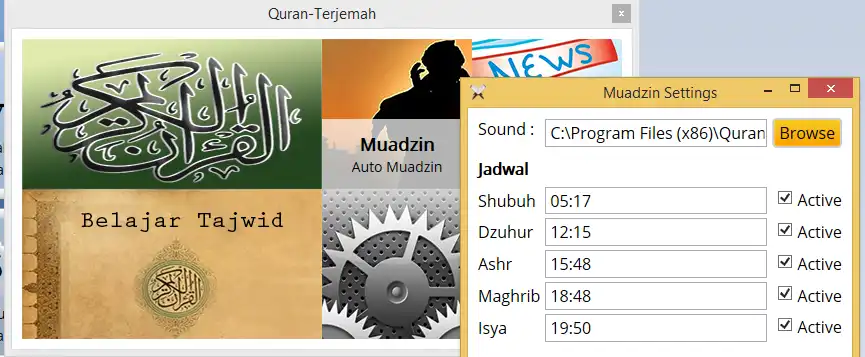 Muat turun alat web atau aplikasi web quran-terjemah