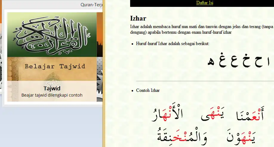 Download web tool or web app quran-terjemah