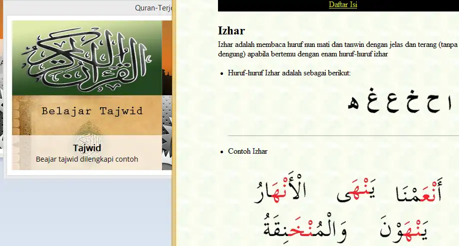 Scarica lo strumento web o l'app web quran-terjemah