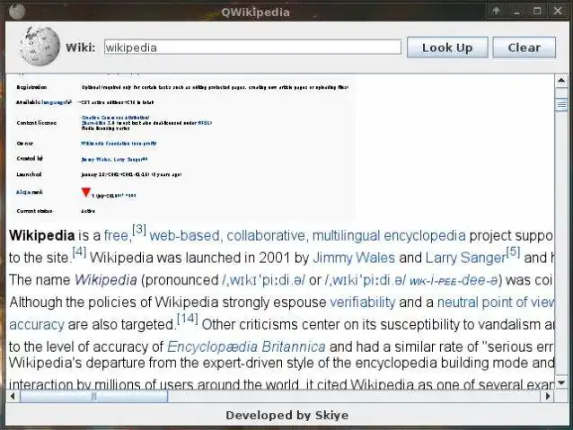 Download web tool or web app QWikipedia