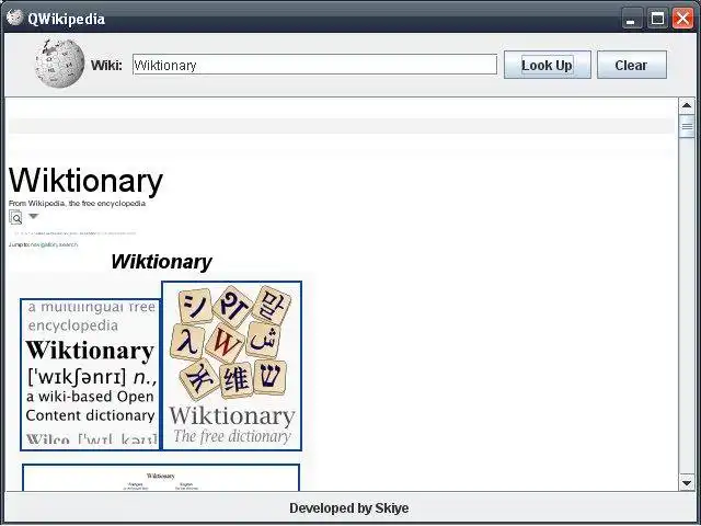Download web tool or web app QWikipedia