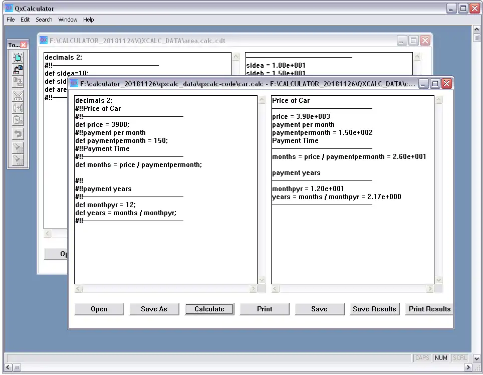 Web ツールまたは Web アプリ QxCalculator for Windows をダウンロード