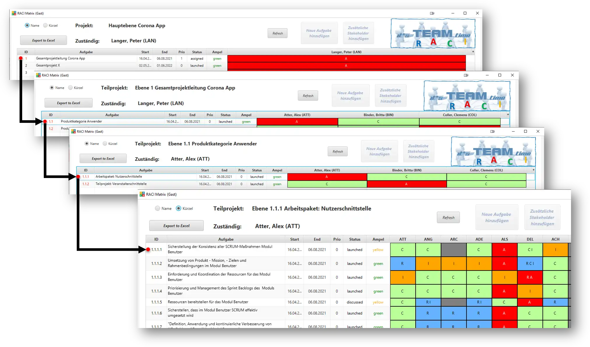 Download web tool or web app RACI