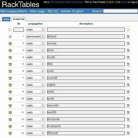 Download web tool or web app RackTables
