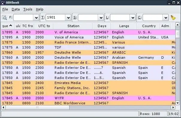 Scarica lo strumento web o l'app web Database degli orari delle stazioni radio