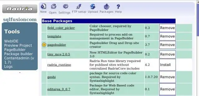 下载网络工具或网络应用程序 Radria
