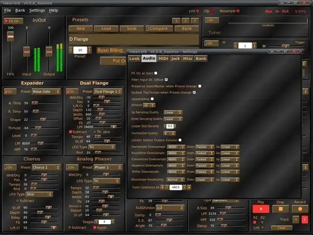 Laden Sie das Web-Tool oder die Web-App Rakarrack Guitar Effects herunter