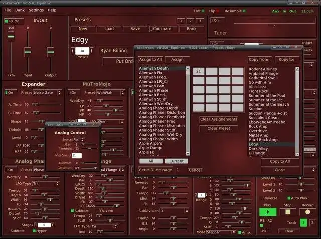 Laden Sie das Web-Tool oder die Web-App Rakarrack Guitar Effects herunter