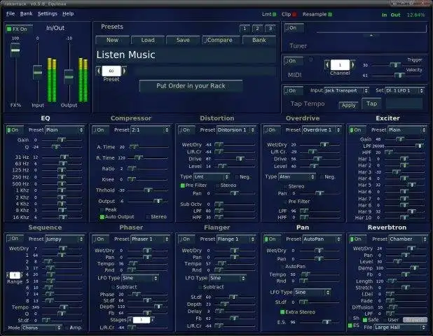 Mag-download ng web tool o web app na Rakarrack Guitar Effects