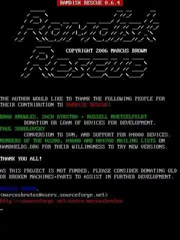 Download web tool or web app RamdiskRescue