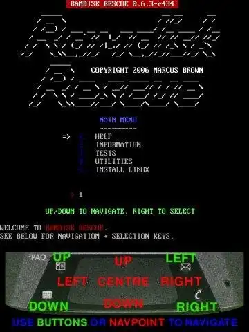 Download web tool or web app RamdiskRescue