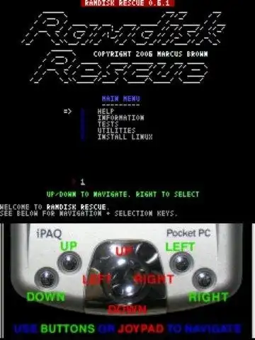 Download web tool or web app RamdiskRescue