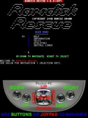 Download web tool or web app RamdiskRescue