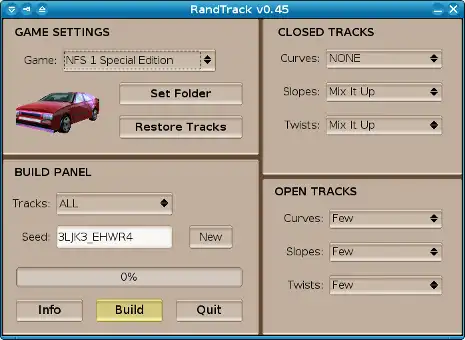 Download web tool or web app RandTrack to run in Linux online