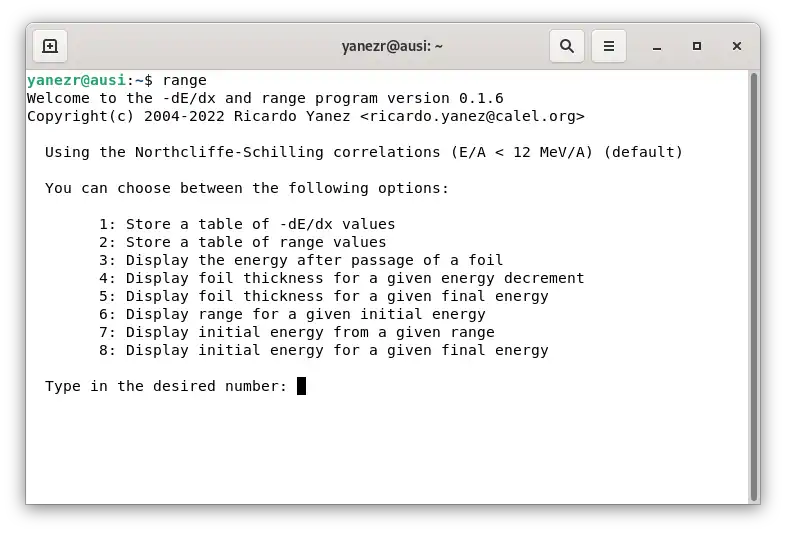 ดาวน์โหลดเครื่องมือเว็บหรือเว็บแอป rangelib -dE/dx และไลบรารี range C/C++