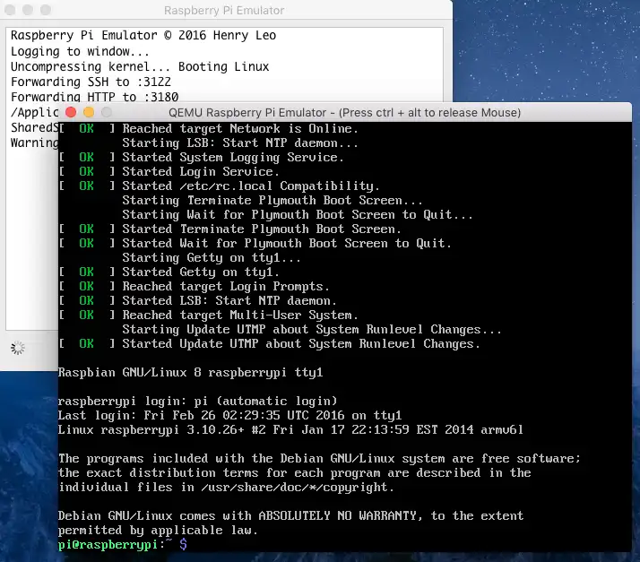 Baixe a ferramenta da web ou o aplicativo da web Raspberry Pi Emulator
