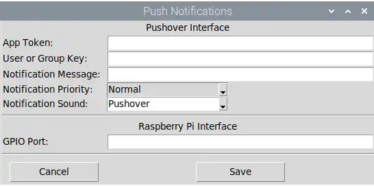 Download web tool or web app Raspberry Pi Push Notifications