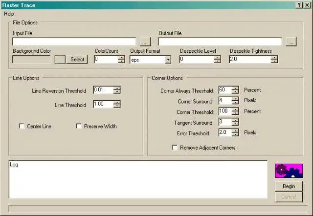 Download web tool or web app RasterTrace for Windows