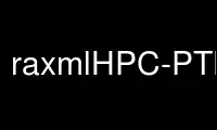Voer raxmlHPC-PTHREADS uit in de gratis hostingprovider van OnWorks via Ubuntu Online, Fedora Online, Windows online emulator of MAC OS online emulator