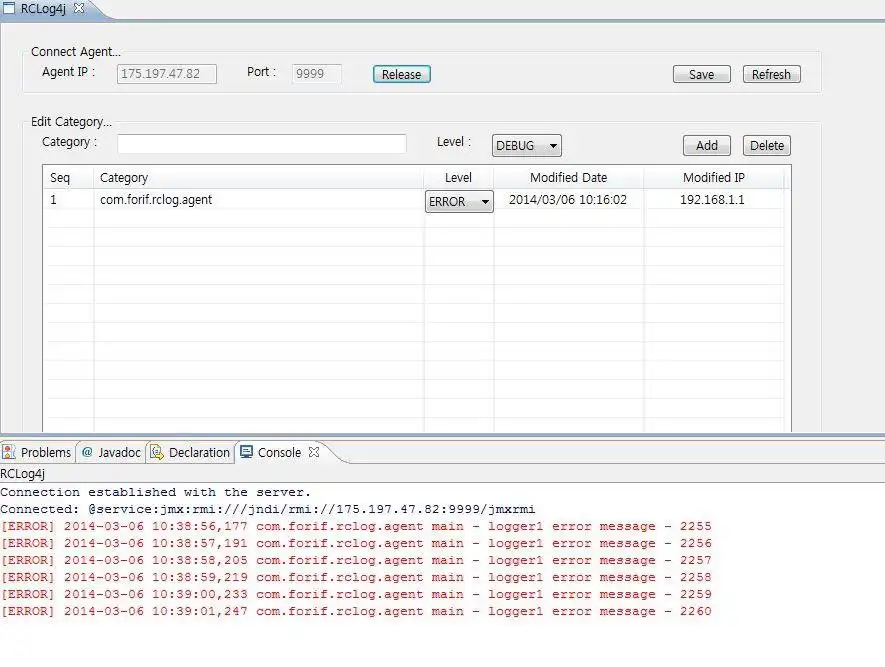 Laden Sie das Webtool oder die Web-App RCLog4j herunter