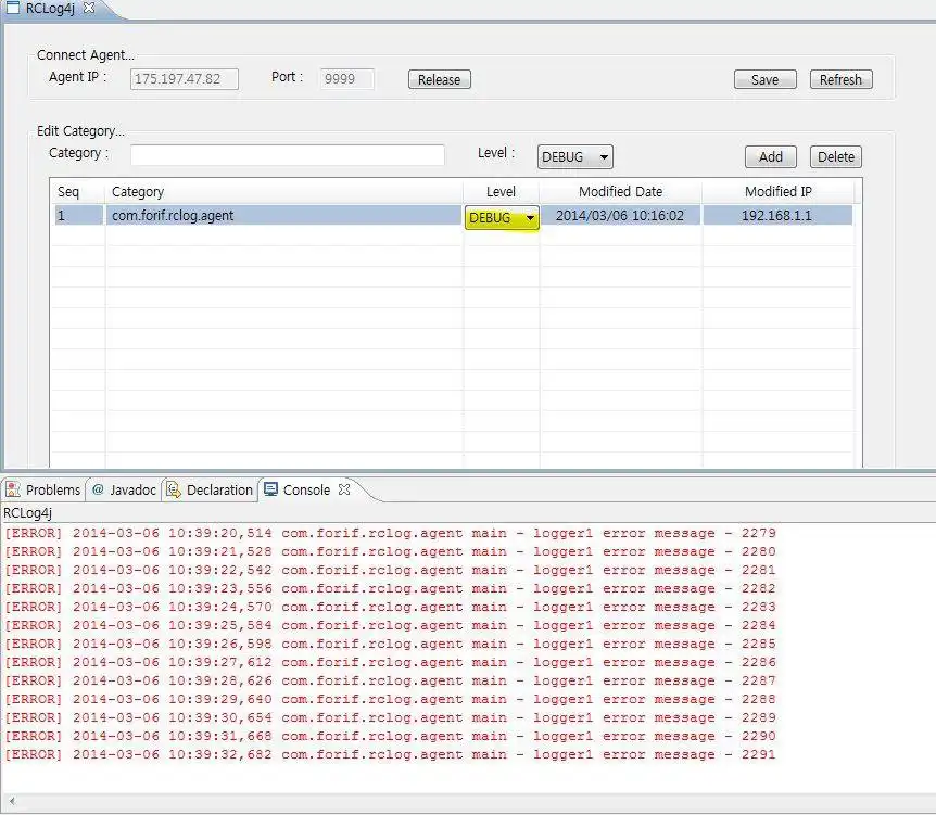 Laden Sie das Webtool oder die Web-App RCLog4j herunter