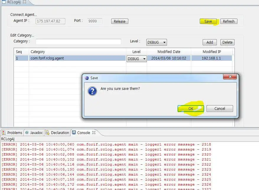 Laden Sie das Webtool oder die Web-App RCLog4j herunter