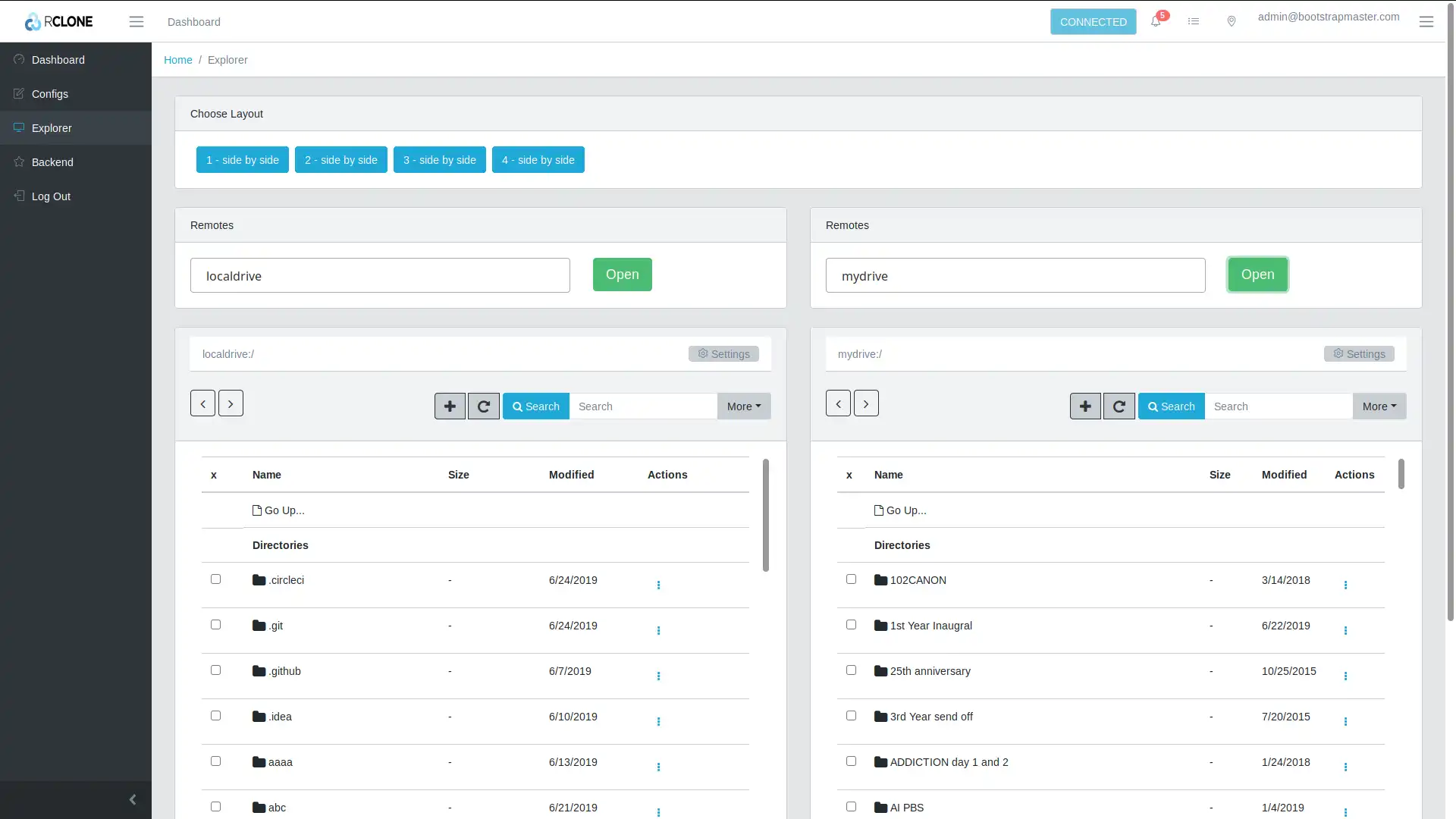 Télécharger l'outil Web ou l'application Web Rclone